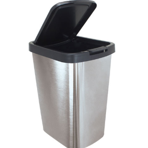 Lixeira Click 9 L PRATA