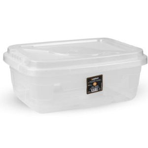 Pote retangular 5L transparente