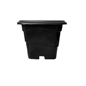 Vaso quadrado 1 L preto