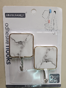 Gancho c/2 Quadrado Mármore