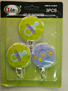 Gancho c/3 Suporte Bebe