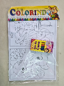 Colorindo c/ giz de cera