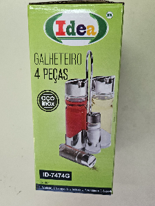 Galheteiro c/4 Vidro