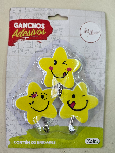 Gancho Sorriso Estrela c/3